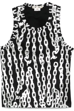 Comme des Garçons Tanktop mit Ketten-Print