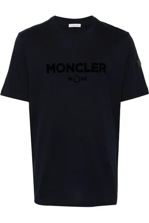 Moncler T-Shirt mit geflocktem Logo