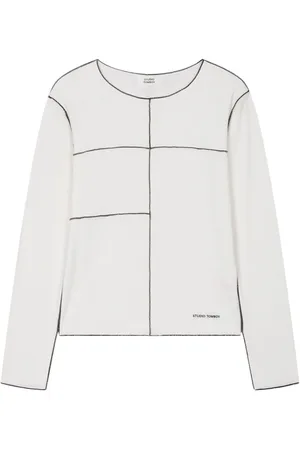 Studio Tomboy T-Shirt mit Kontrastnähten