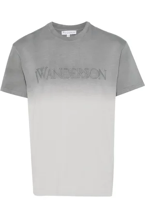 J.W.Anderson Farbverlauf-T-Shirt mit Logo-Stickerei