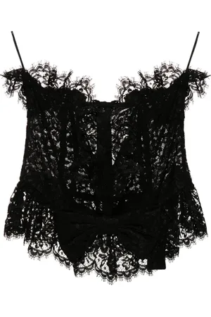 Alessandra Rich Bustier mit Schleife