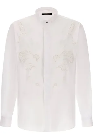 Roberto Cavalli Hemd mit Lochstickerei