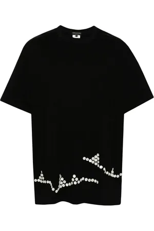 Comme des Garçons T-Shirt mit Knopfdetail