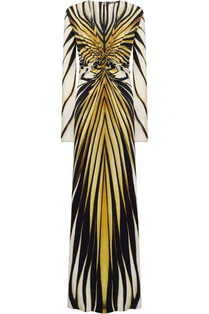 Roberto Cavalli Maxikleid mit Ray of -Print