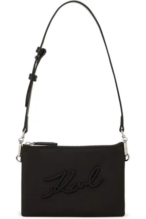 Karl Lagerfeld Signature Clutch mit Logo-Stickerei