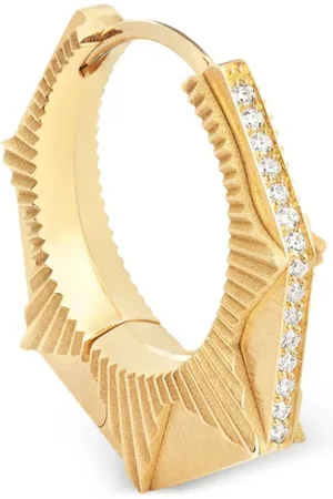 Marie Lichtenberg 18kt NYC Gelbgoldohrring mit Diamant
