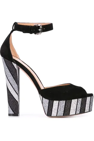 Madison.Maison Sandalen mit Glitter-Streifen