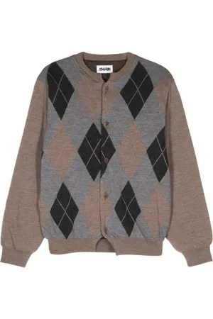 MAGLIANO Cardigan mit Argyle-Intarsie