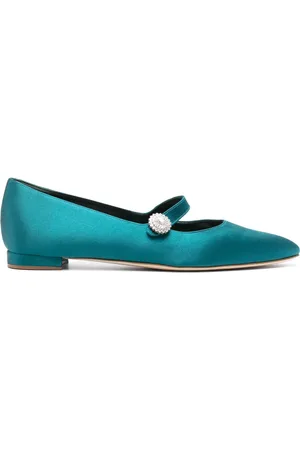 Manolo Blahnik Ballerinas aus Satin