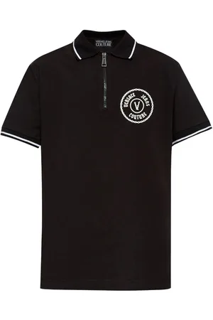 VERSACE Poloshirt mit V-Emblem