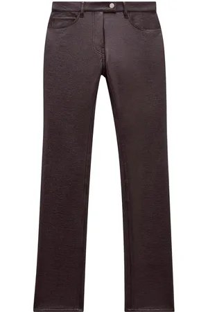 Courrèges Slim-Fit-Hose aus Vinyl