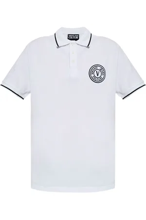 VERSACE Poloshirt mit V-Emblem