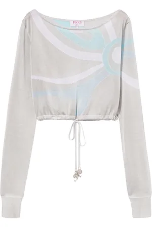 Puccini Cropped-Top aus Marmo-Jacquard