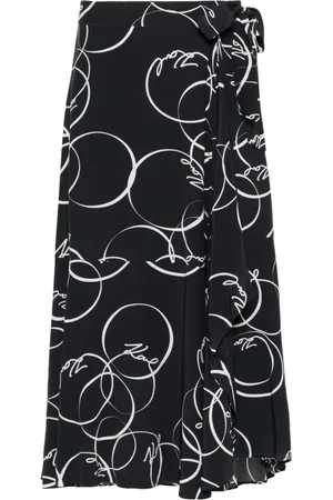 Karl Lagerfeld Wickelrock mit Kreis-Print