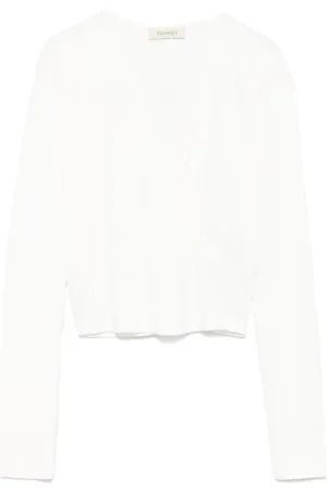 Twin-Set T-Shirt mit Logo-Schild