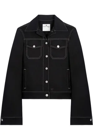 Courrèges Jeansjacke mit Ziernähten