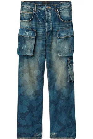 Purple Brand P018 Triple Pocket Cargo Wide-Leg-Jeans