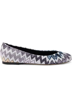 Missoni Ballerinas mit Zickzackmuster