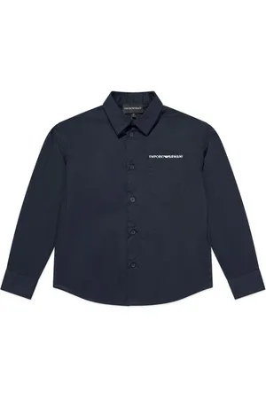 Emporio Armani Hemd mit Logo-Stickerei