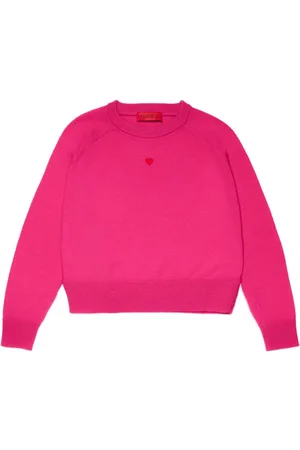 MAX&Co. Kids Gestrickter Pullover mit Herzmotiv