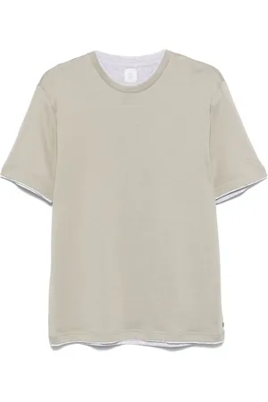 ELEVENTY T-Shirt mit Kontrastrand