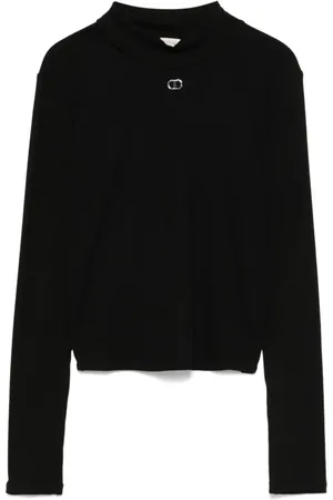 Twin-Set T-Shirt mit Logo-Schild