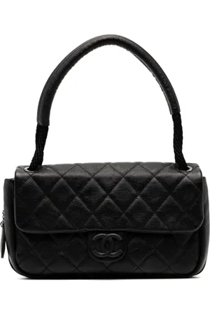 CHANEL 2008 mittelgroße Classic Reißverschluss-Tasche mit CC