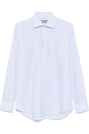 CANALI Hemd mit Vichy-Karomuster