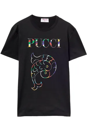 Puccini T-Shirt mit Logo-Print