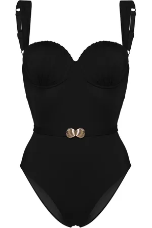 Noire Swimwear Balconette-Badeanzug mit Gürtel