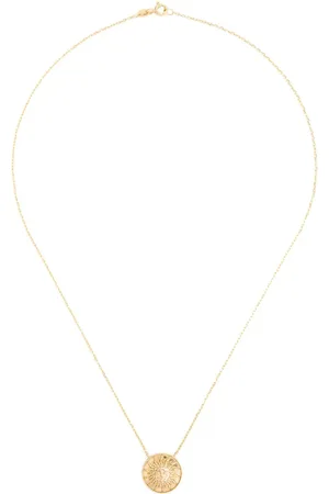 KAMUSHKI 18kt Shams Gelbgoldhalskette
