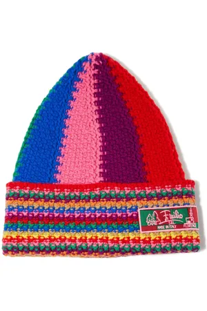 Puccini Wollbeanie in Colour-Block-Optik