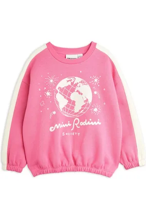 Mini Rodini Sweatshirt mit grafischem Stempel