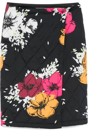 Moschino Wickel-Midirock mit Blumen-Print