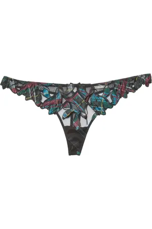 FLEUR DU MAL Lily Tanga mit Stickerei