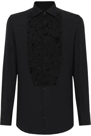 Dolce & Gabbana Smoking-Hemd mit Strassstickerei