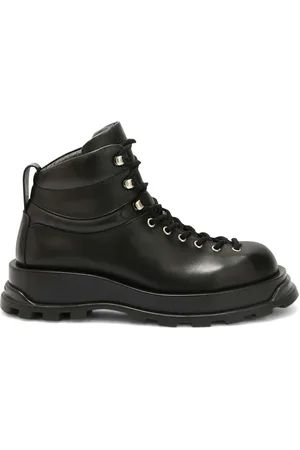 Jil Sander Knöchelhohe Schnürstiefel