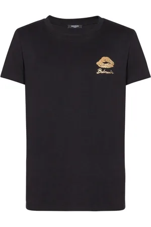 Balmain T-Shirt mit Kiss-Print