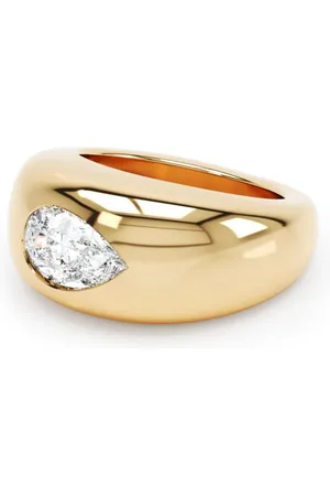LOEV Curve Rng aus recyceltem 18kt Gelbgold mit Diamant