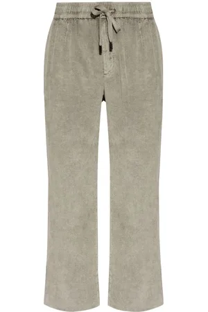 Dolce & Gabbana Hose aus Cord mit Logo-Schild