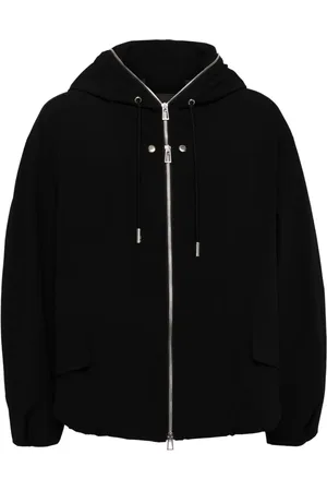 SONGZIO Kapuzenjacke mit aufgestickten Abnähern