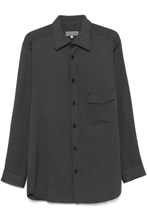 YOHJI YAMAMOTO Hemd mit Fischgrätenmuster