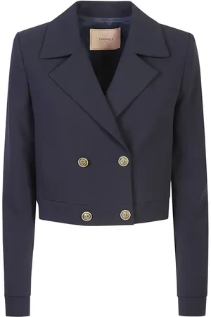 Twin-Set Cropped-Jacke mit Cady-Textur