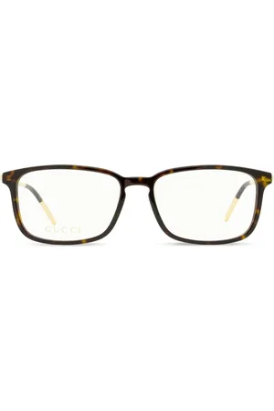 Gucci Eckige Brille in Schildpattoptik