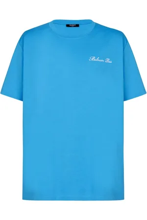 Balmain T-Shirt mit aufgesticktem Signature-Logo