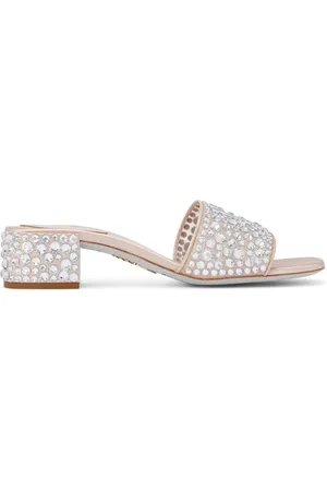 RENE CAOVILLA Sandalen mit Kristallen