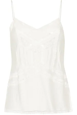 ERMANNO SCERVINO Top mit Spitzenborte