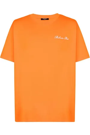 Balmain T-Shirt mit aufgesticktem Signature-Logo