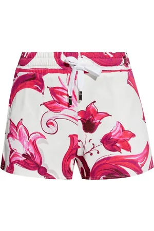 Dolce & Gabbana Seidenshorts mit Majolica-Print
