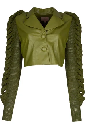 Liya Jacke mit gestrickten Ärmeln